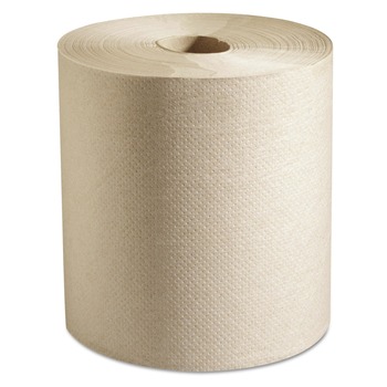 Marcal PRO P728N 7.88 in. x 800 ft. 1-Ply 100 Percent Recycled Hardwound Roll Paper Towels - Natural (6 Rolls/Carton)