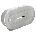 Toilet Tissue Dispensers | Bobrick B-2892 20.81 in. x 5.31 in. x 11.38 in. Jumbo Toilet Tissue 2 Roll Dispenser - Satin-Finish Stainless Steel image number 0