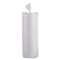Cup Lids | Boardwalk BWKHOTWH8 Plastic Hot Cup Lids for 8 oz. Hot Cups - White (50/Sleeve, 20 Sleeves/Carton) image number 2