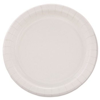 PLATES | SOLO MP9BR-2054 Bare Eco-Forward 8.5 in. diameter Clay-Coated Paper Dinnerware Plate - White (500/Carton)