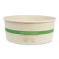 Food Containers & Lids | World Centric BO-NT-24W 5.9 in. x 2.4 in. 24 oz. No Tree Wide Paper Sugarcane Bowls - Natural (300/Carton) image number 0