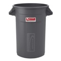 Indoor Waste Receptacles | Suncast Commercial TCU32 Injection Molded Utility Trash Can, 32 gal, Plastic/Resin, Gray image number 3