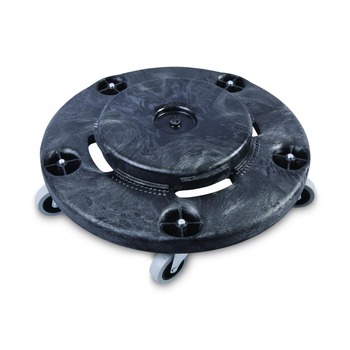 DOLLIES | Boardwalk 3485200 300 lbs. Capacity 18.25 in. Diameter Refuse Container Utility Dolly - Gray