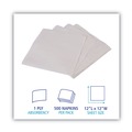 Luncheon Napkins | Boardwalk BWK8310 12 in. x 12 in. 1-Ply 1/4-Fold Lunch Napkins - White (6000/Carton) image number 6