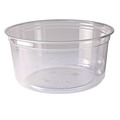 Food Containers & Lids | Fabri-Kal 000000000009501032 4.6 in. Diameter x 2.3 in. 12 oz. Recycleware Round Plastic Deli Container - Clear (500/Carton) image number 0