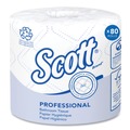Perforated Roll & Hand Towels | Scott 13217 Essential 100 Percent Recycled Fiber SRB Septic Safe 2 Ply Bathroom Tissue - White (80/Carton) image number 1