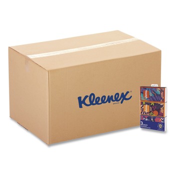 Kleenex 11976 On The Go Packs 3-Ply Facial Tissues - White (36/Carton)