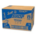 Perforated Roll & Hand Towels | Scott 75147 9.4 in. x 11 in. Standard Shop Towels - Blue (55/Roll 12 Rolls/Carton) image number 2