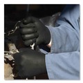 Food Service Disposable & Single Use Gloves | Ammex GWBN44100 6 mil Heavy-Duty Industrial Powder-Free Nitrile Gloves - Medium, Black (1000/Carton) image number 5