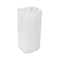 Food Containers & Lids | Pactiv Corp. YTH100980000 7.25 in. x 3 in. x 2 in. Single Tab Lock Hot Dog Foam Hinged Lid Containers - White (504/Carton) image number 2