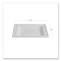 Perforated Roll & Hand Towels | Eco-Products EP-P023NFA 10 x 10 Vanguard Renewable and Compostable Sugarcane Plates - White (250/Carton) image number 4