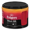 Coffee - Caffeinated | Folgers 2550030439 22.6 oz. Canister Black Silk Coffee image number 3
