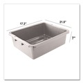 Perforated Roll & Hand Towels | Rubbermaid Commercial FG335192GRAY 17.3 in. x 7 in. x 21.5 in. Bus/Utility Box - Gray (1-Pallet) image number 4