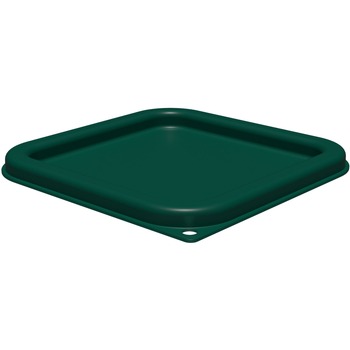 Carlisle 1197008 7.31 in. x 7.31 in. x 0.63 in. Squares Food Storage Container Lid - Forest Green