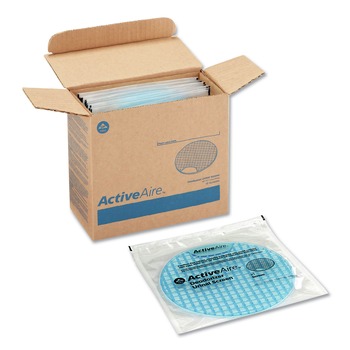 TOILET AND URINAL DEODORIZERS | Georgia Pacific Professional 48270 ActiveAire Deodorizer Urinal Screen - Coastal Breeze Scent, Blue (12/Carton)