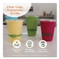 Food Containers & Lids | World Centric BQLCS24 8.8 in. x 8.8 in. PLA Lids for Fiber Bowls - Clear (200/Carton) image number 3