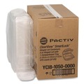 Food Containers & Lids | Pactiv Corp. YCI810500000 ClearView SmartLock 5.25 in. x 5.25 in. x 2.5 in. 11 oz. Hoagie Container Plastic Hinged Lid Container - Clear (375/Carton) image number 4