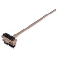 Brushes | Carlisle 4029400 Sparta Broiler Master Grill Brush and Scraper with 48 in. Natural Wood Handle image number 0