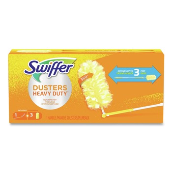 Swiffer 82074KT Heavy Duty Dusters with 14 in. to 3 ft. Extendable Handle (4/Kit)
