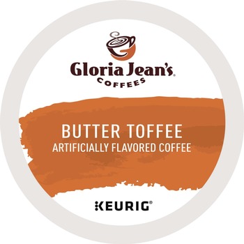 | Gloria Jean's 5000330066 Coffee K-Cups - Butter Toffee (24/Box)