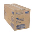Food Containers & Lids | Pactiv Corp. 0CA910080000 EarthChoice 4.92 in. x 5.87 in. x 1.32 in. 8 oz. Plastic Recycled PET Hinged Container - Clear (200/Carton) image number 2