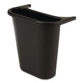 Indoor Waste Receptacles | Rubbermaid Commercial FG295073BLA Rectangular Saddle Basket Recycling Bin - Black image number 0