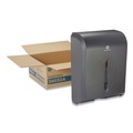 Towel Dispensers | Georgia Pacific Professional 56650A 12.3 in. x 6 in. x 15.5 in. Dispenser for Combi-fold C-Fold/Multifold/BigFold Towels - Black image number 1