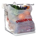 T-Sacks & Thank You Bags | AmerCareRoyal RPTYB6 11.5 in. x 6.5 in. x 21 in. Thank You - Have a Nice Day Labeling Cut-Out Handles Thank You Bags - White/Red (1000/Carton) image number 5