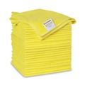Cleaning Cloths & Wipes | Boardwalk 2164039 16 in. x 16 in. Microfiber Cleaning Cloths - Yellow (24/Pack) image number 0