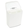 Feminine Care Dispensers & Receptacles | HOSPECO 250-201W 1 Gallon PPC Plastic Wall Mount Sanitary Napkin Receptacle-ABS - White image number 2