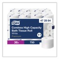 Toilet Tissues | Tork 472884 2-Ply Coreless High Capacity Bath Tissue - White (36/Carton) image number 2
