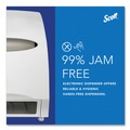 Towel Dispensers | Scott 48858 Essential 12.7 x 9.57 x 15.76 Electronic Hard Roll Towel Dispenser - White (1/Carton) image number 7
