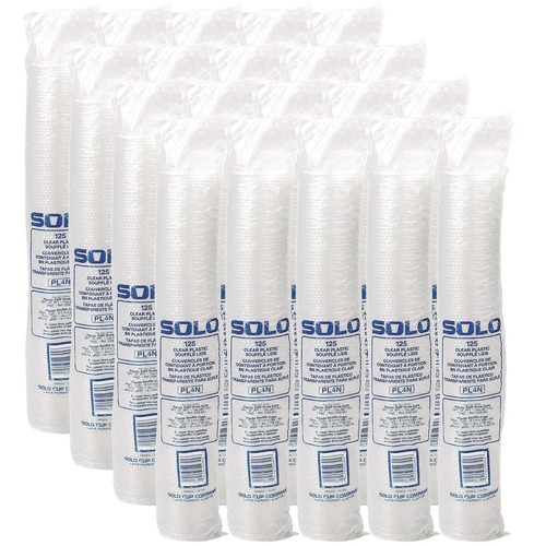 Souffle & Portion Cups | Dart PL4N 3.25 - 9 oz. Portion/Souffle Cup Lids - Clear (2500/Carton) image number 0
