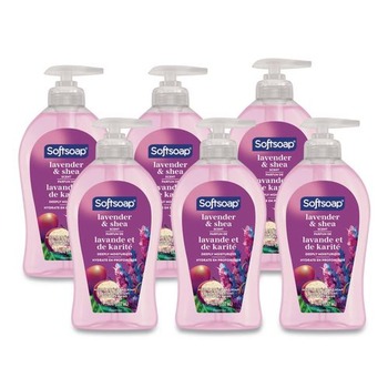 Softsoap US07058A Liquid Hand Soap Pumps - Lavender Shea Scent (6/Carton)