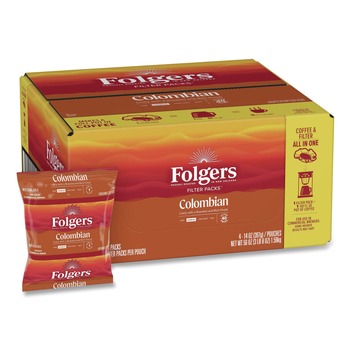 Folgers 2550010107 1.4 oz. 100% Colombian Coffee Filter Packs (40/Carton)