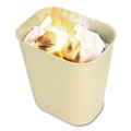 Indoor Waste Receptacles | Rubbermaid Commercial FG254300BEIG 7 gal. Fiberglass Wastebasket - Beige image number 3
