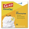 Drawstring & Kitchen Bags | Glad 78526 Tall 13 gal. 24 in. x 27.38 in. Kitchen Drawstring Trash Bags - Gray (100 Bags/Box, 4 Boxes/Carton) image number 2