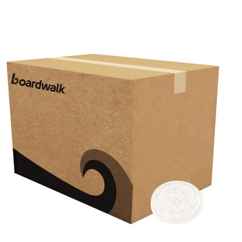 BEVERAGEWARE | Boardwalk BWKPET910STRAW Crystal-Clear Cold Cup Straw-Slot Lids Fits 9 oz. to 10 oz. PET Cups (1000/Carton)