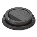 Cup Lids | SOLO TLB316-0004 Traveler Cappuccino Style Dome Lid Fits 10 oz. to 24 oz. Cups - Black (1000/Carton) image number 0