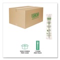 Disposable Forks | Eco-Products EP-S017-W Plantware Individually Wrapped CPLA Cutlery Fork - White (1000/Carton) image number 5