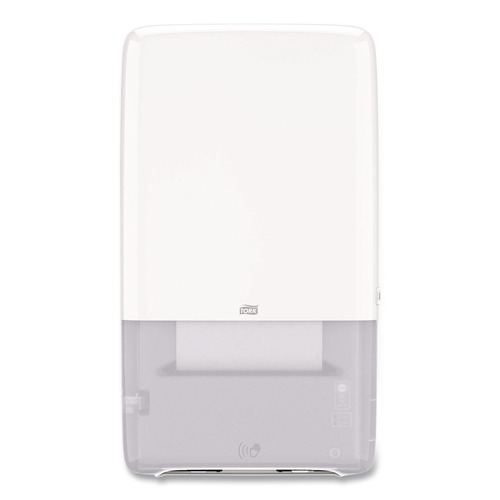 Towel Dispensers | Tork 552540 PeakServe 14.47 in. x 4.04 in. x 25.15 in. Automatic Continuous Paper Hand Towel Dispenser - White image number 0