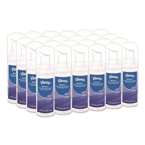 Hand Sanitizers | Kleenex 34604 1.5 oz. Pump Bottle Ultra Moisturizing Foam Hand Sanitizer - Unscented (24/Carton) image number 0
