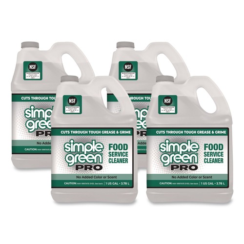 Disinfectants & Sanitizers | Simple Green 0610100401128 1 Gallon Pro Food Service Cleaner (4/Carton) image number 0