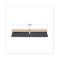 Brooms | Boardwalk BWK20418 3 in. Gray Flagged Polypropylene Bristles 18 in. Brush Floor Brush Head image number 1