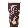Cups | Dart DWTG24ST Thermoguard 24 oz. Insulated Paper Hot Cups - Steam Print (600/Carton) image number 2