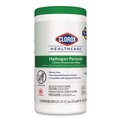 Cleaning Cloths & Wipes | Clorox Healthcare 30824 9 in. x 6.75 in. Hydrogen Peroxide Cleaner Disinfectant Wipes - Unscented (95/Canister, 6 Canisters/Carton) image number 1