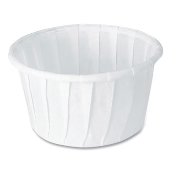 SOUFFLE AND PORTION CUPS | SOLO 125-2050 1.25 oz. ProPlanet Seal Paper Portion Cups - White (250/Bag, 20 Bags/Carton)