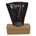 Drawstring & Kitchen Bags | Tatco 28600 Dog Waste Bags Open-Face 0.5 gal 8-in x 13-in Black Perforated Roll 200 Bags/Roll 10 Rolls/Carton image number 1
