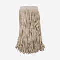 Mop Heads | Boardwalk BWK324C 24 oz. Premium Saddleback Cotton Fiber Mop Head - White (12/Carton) image number 2