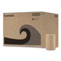 Perforated Roll & Hand Towels | Boardwalk B6252 8 in. x 350 ft. 1-Ply Hardwound Paper Towels - Natural (12/Carton) image number 0